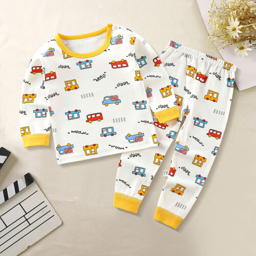 Baby Solid Color Sweatshirt and Joggers Set White 6-12 1