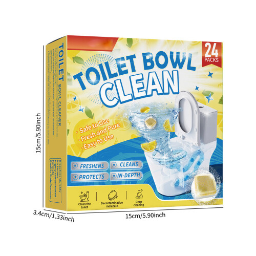 Brustabletter för toalettstol med blekmedel, 6-pack 2