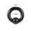Acrylic Captive Bead Ring Black 2G 6mm 1 Pair 1