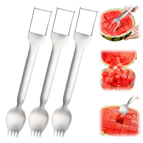 Watermelon Fork Slicer Cutter Stainless Steel 1 Piece