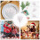 Topbathy Evergreen Floral Picks White 30 Pcs 5