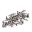 Steel Nickel Guitar Bridge Screws 50 pcs 6
