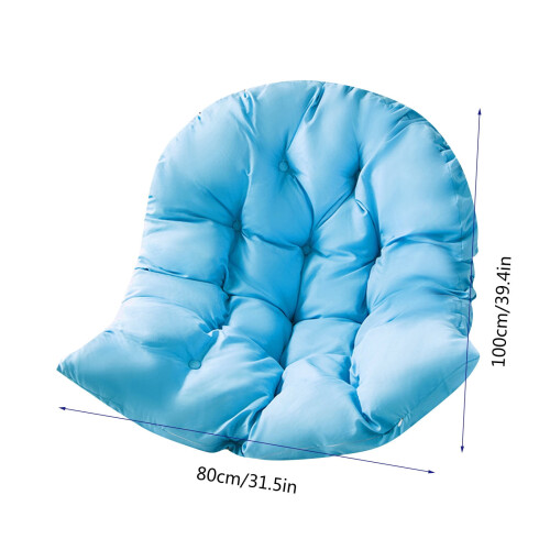 Cuscini per cesto appeso, staccabili e lavabili, colore blu 2