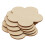 Flower-shaped MDF blank plaques for DIY crafts, 100mm, 5 pcs 4