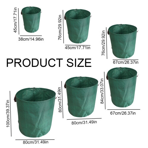 Sacs à déchets de jardin réutilisables et résistants avec support pour une utilisation stable 2
