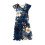 Mädchenkleid mit Blumenmuster, Volantärmeln und Taille 2