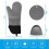 Silicone Kitchen Mitts with Insulated Placemats and Hand 7