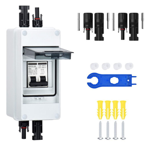 DC Isolator Switch PV Circuit Breaker 2-Pin 15A 30A 40A 2
