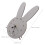 Wall Clock Grey Wood Plastic Modern 13.6 x 8.7 in 1 Pack 6