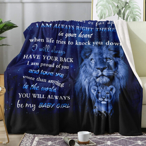 Geschenkdecke für die Tochter von Mama oder Papa, 150 x 200 cm 1