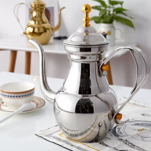 Stainless Steel Teapot with Infuser and Narrow Spout 1 Set