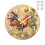 Horloge murale Coq Tournesol à piles 2