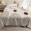 Abstract Boho Throw Blanket Flannel 60x80 Inch Black Beige 4