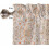 Orange Boho Floral Kitchen Curtains Set Rod Pocket 36 Inch 5