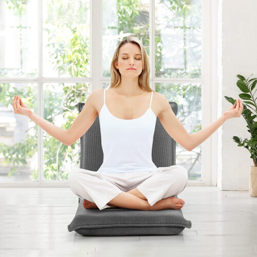 Mesh Floor Chair Adjustable 6-Position Folding Lazy Lounger 1