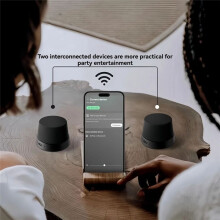 Enceinte Portable Magnétique BT5.3, Enceinte avec Support pour Téléphone, Étanche, pour la Maison et L'Extérieur