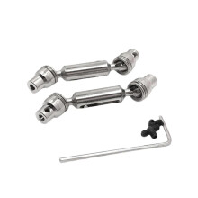 Per Ricambi e Accessori per WPL 1/10 C74 1/16 RC Auto WPL 1/10 C74 1/16 Aggiornamento nel Metallo Alberi di Trasmissione Anteriori e Posteriori