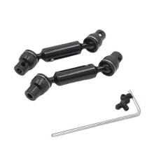 Per Ricambi e Accessori per WPL 1/10 C74 1/16 RC Auto WPL 1/10 C74 1/16 Upgrade nel Metallo Alberi di Trasmissione Anteriori e Posteriori Neri