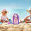 Mesh Beach Bag Pink Waterproof Large Capacity Drawstring 4