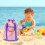 Mesh Beach Bag Pink Waterproof Large Capacity Drawstring 5