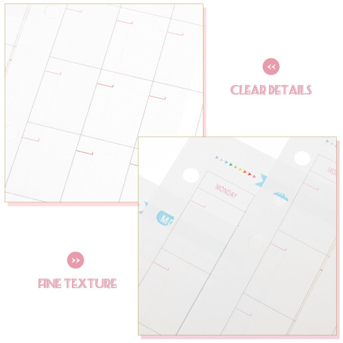 Notebook Refill Grid Paper 40 Sheets 6-Ring Binder 1