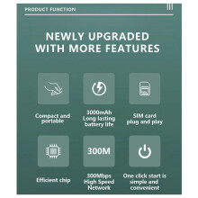 M26 4G Router Card Portable Wifi Wireless Network Car MIFI Portable Router Outdoor Hotspot Pocket Modem 150Mbps