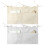Ensemble de sacs de rangement suspendus pour bébé en lin à double poche 2
