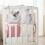 Ensemble de sacs de rangement suspendus pour bébé en lin à double poche 5