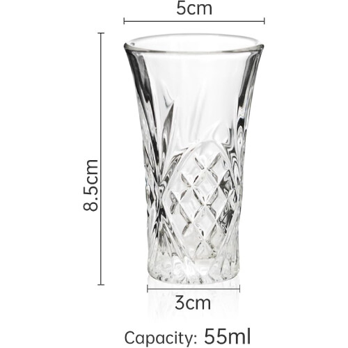 Snapsglas med tung bas, 65 ml tequila-smak 2