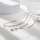 Ankelband med gem 925 Sterling Silver 1 st 3