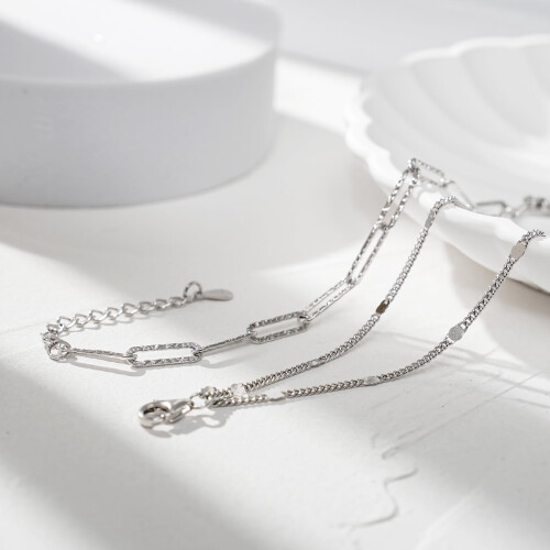 Ankelband med gem 925 Sterling Silver 1 st 2