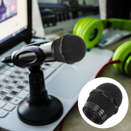 Black Metal Microphone Stand Grill Replacement 1