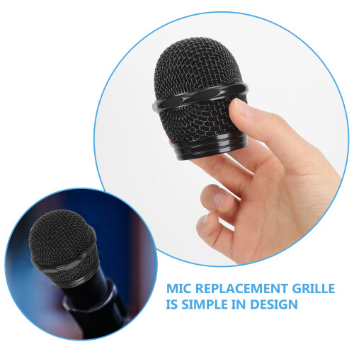 Black Metal Microphone Stand Grill Replacement 2