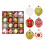 Christmas Tree Ornaments Red Green Gold 16PCS 8