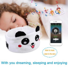 Casque pour Enfant, Masque de Sommeil, Lecteur de Musique Stéréo 5.0, Prise en Charge Mains Libres, Bandeau de Musique Douce,