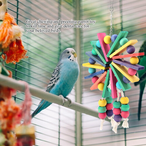 Parrot Swing and Chew Toy for Medium and Small Birds 2