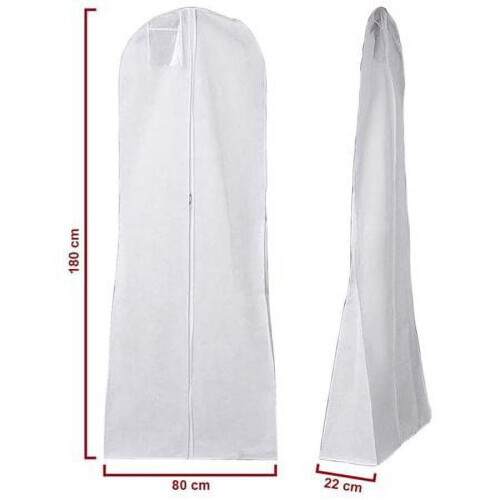 Housse de rangement pour robe de mariée longue 2