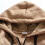 Men's Khaki Bomber Jacket Loose Fit Hooded Pullover with 4