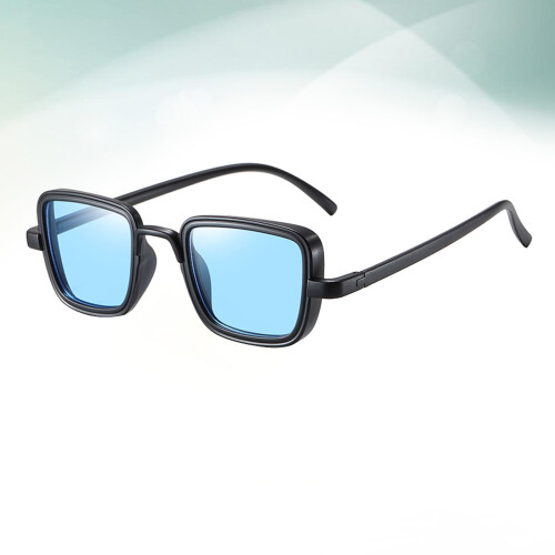 Blue PC Sunglasses for Men and Boys UV Protection Square 2
