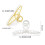 Hair Claw Clips Gold Metal 2PCS 4