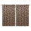Brown Gradient Leopard Print Blackout Curtains 2 Panels 1