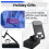 3-In-1 Mobile Phone Holder, Audio Power Bank,  Call Speaker, Multi-Function Foldable Rotating Desktop,Black 1