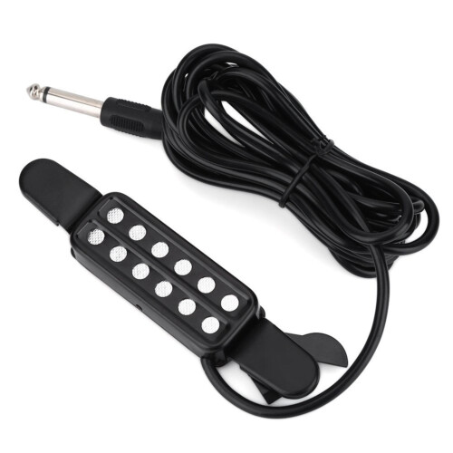 Silver Dot Soundhole Pickup Transducer for Acoustic Guitar 1
