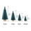 Décorations de Noël intérieur et extérieur 2024 - Mini sapins 3