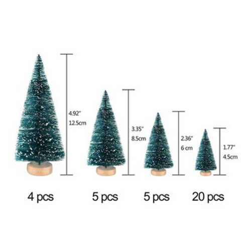 Décorations de Noël intérieur et extérieur 2024 - Mini sapins 2
