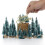 Décorations de Noël intérieur et extérieur 2024 - Mini sapins 5