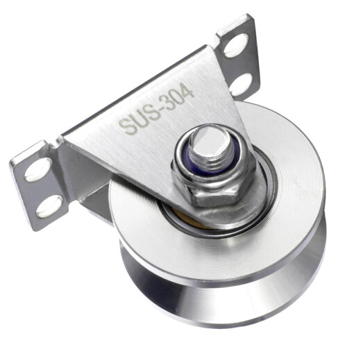 Cable Pulley Wall Mounted V-Type 304 Stainless Steel 1 Pack