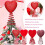 Glitter Red Heart Mini Tree Topper 5 inch 3