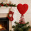 Glitter Red Heart Mini Tree Topper 5 inch 4