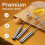 Stainless Steel Semi-Automatic Whisk 3 pcs 5